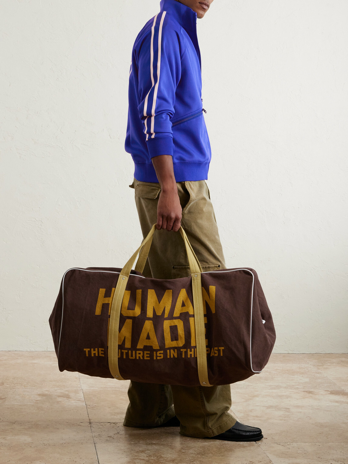 Human Made - Boston Logo-Print Cotton-Canvas Weekend Bag