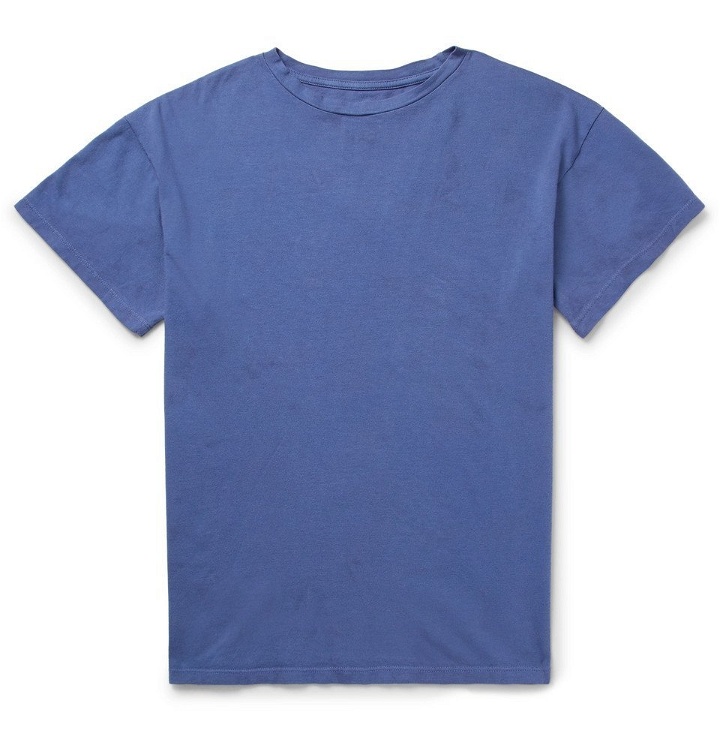 Photo: The Elder Statesman - Cotton-Jersey T-Shirt - Blue