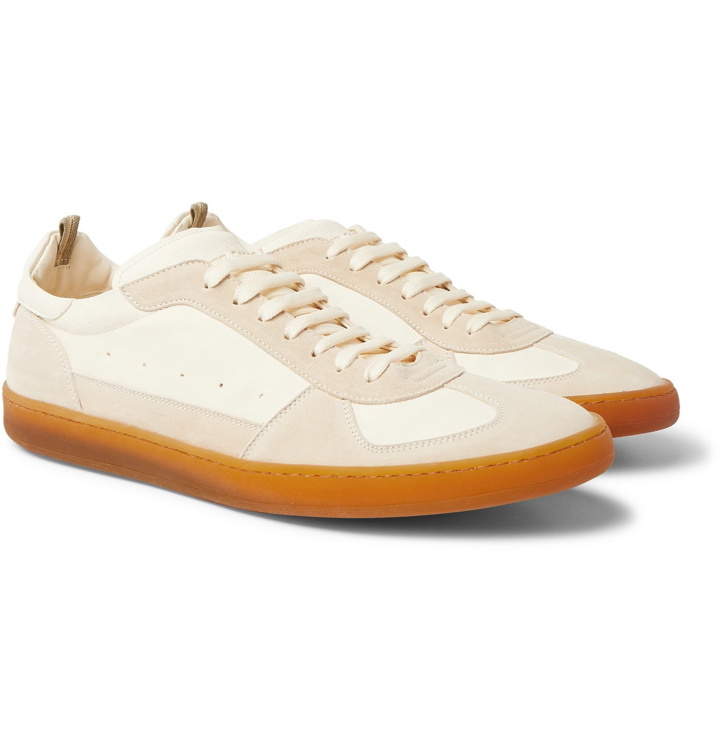Photo: Officine Creative - Kadette Suede and Leather Sneakers - Neutrals