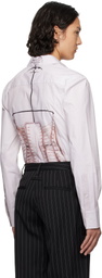 Jean Paul Gaultier Pink 'The Trompe-L'Œil Corset' Shirt