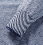 Canali - Striped Birdseye Cotton Sweater - Blue