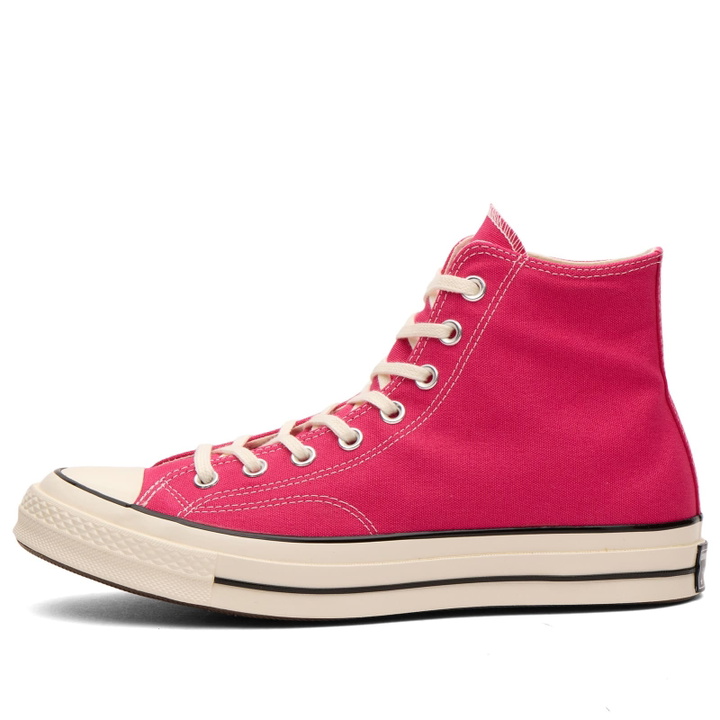 Photo: Converse Chuck Taylor 1970s Hi Sneaker in Rough Raspberry/Egret/Black