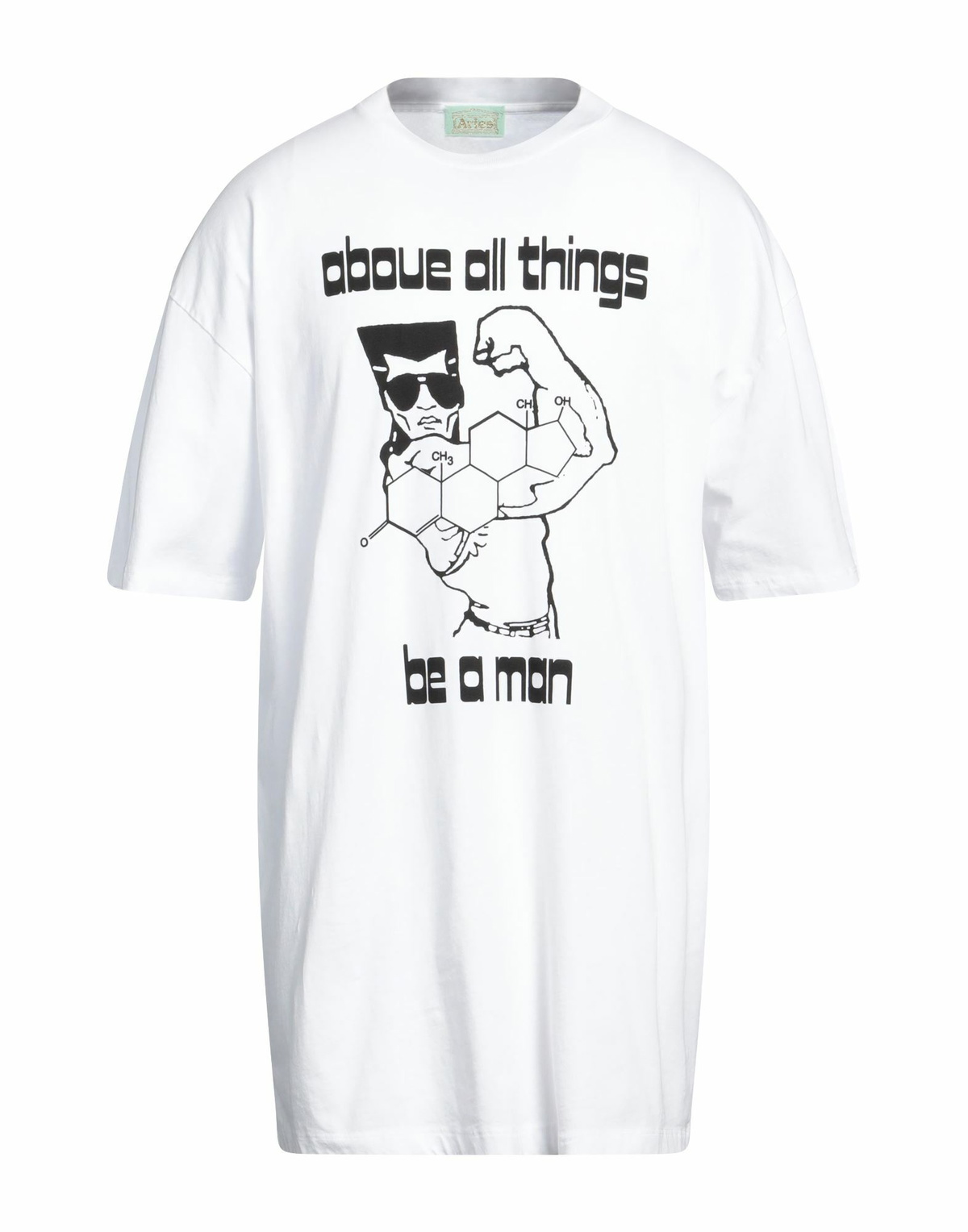 Aries Mens T-shirt in White