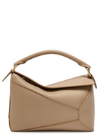 Loewe Puzzle Edge Small Leather top Handle bag - Sand - One Size