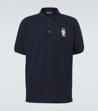 Ralph Lauren Purple Label Embroidered cotton and cashmere polo shirt