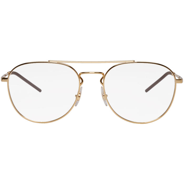 Photo: Ray-Ban Gold Youngster Glasses