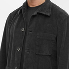 Barena Men's Button Down Overshirt in Nero