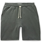 Satta - Fleece-Back Cotton and Hemp-Blend Jersey Drawstring Shorts - Gray