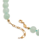Anni LU Seafoam 18kt Gold-plated Beaded Necklace - Turquoise - One Size