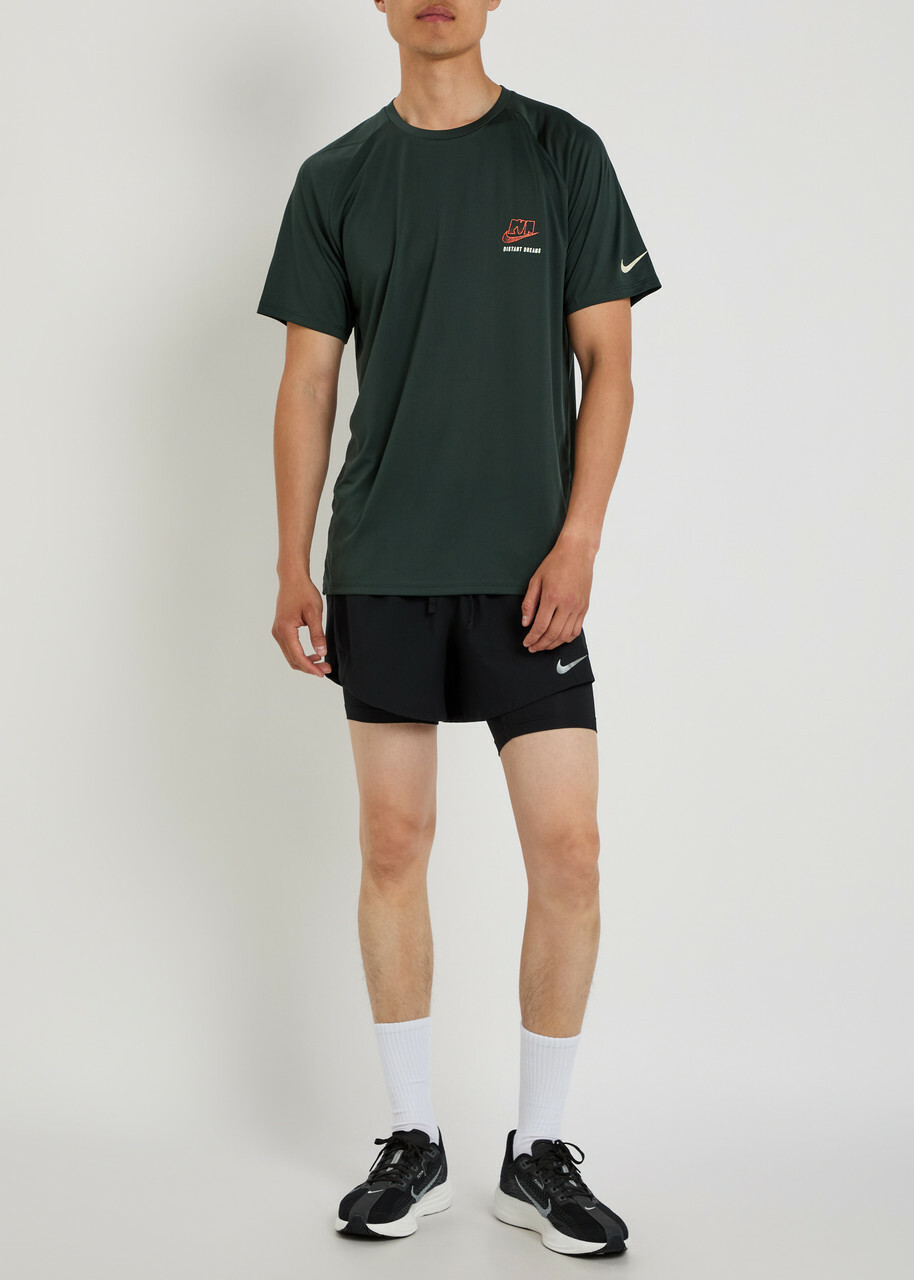 Nike Stride Dri-fit 5" Hybrid Running Shorts Black