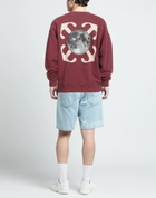 Off-white Mens Sweatshirt Burgundy