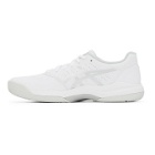 Asics White and Silver GEL-Game 7 Sneakers