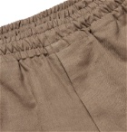 Margaret Howell - Linen and Cotton-Blend Twill Drawstring Shorts - Neutrals