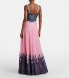 Costarellos Gallie lace gown