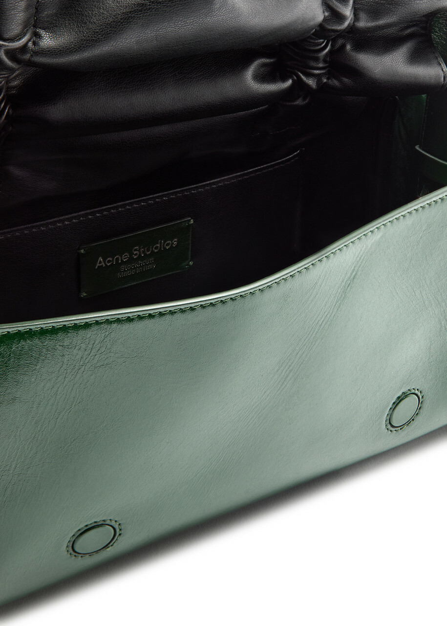 Acne Studios Multipocket Leather top Handle bag - Dark Green - One