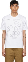 Junya Watanabe White 'Spin: Adventures in Typography' Issue 01 T-Shirt