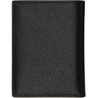 TOM FORD Black Small Grain Leather Folding Card Holder
