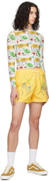 Carne Bollente Yellow Tender Hands Swim Shorts