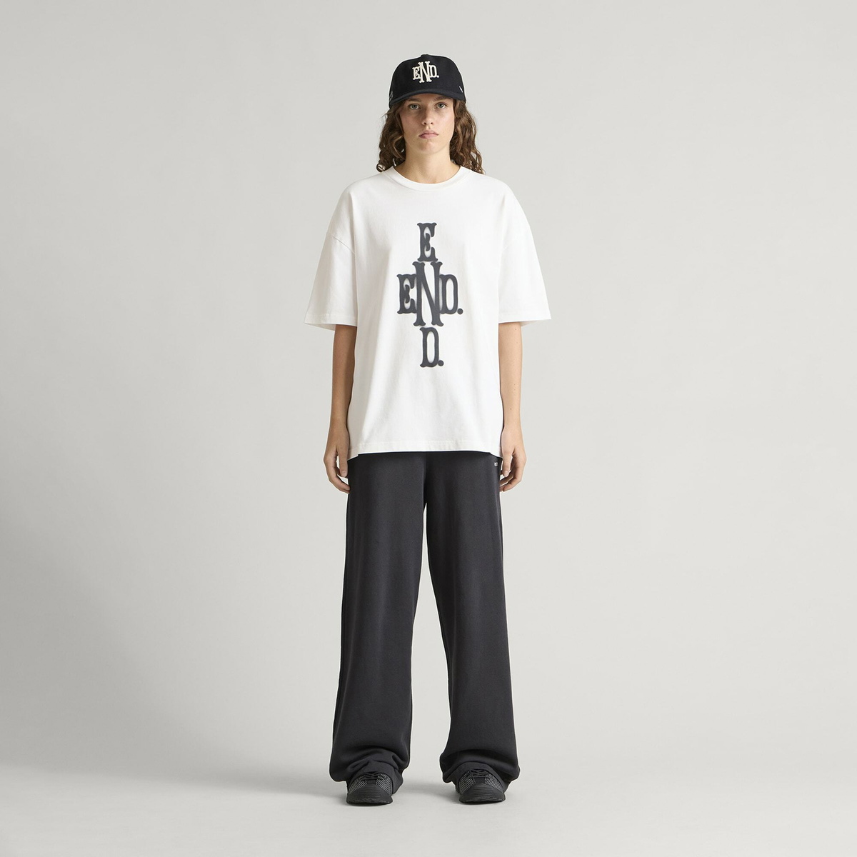 END. Cross T-shirt in Off White