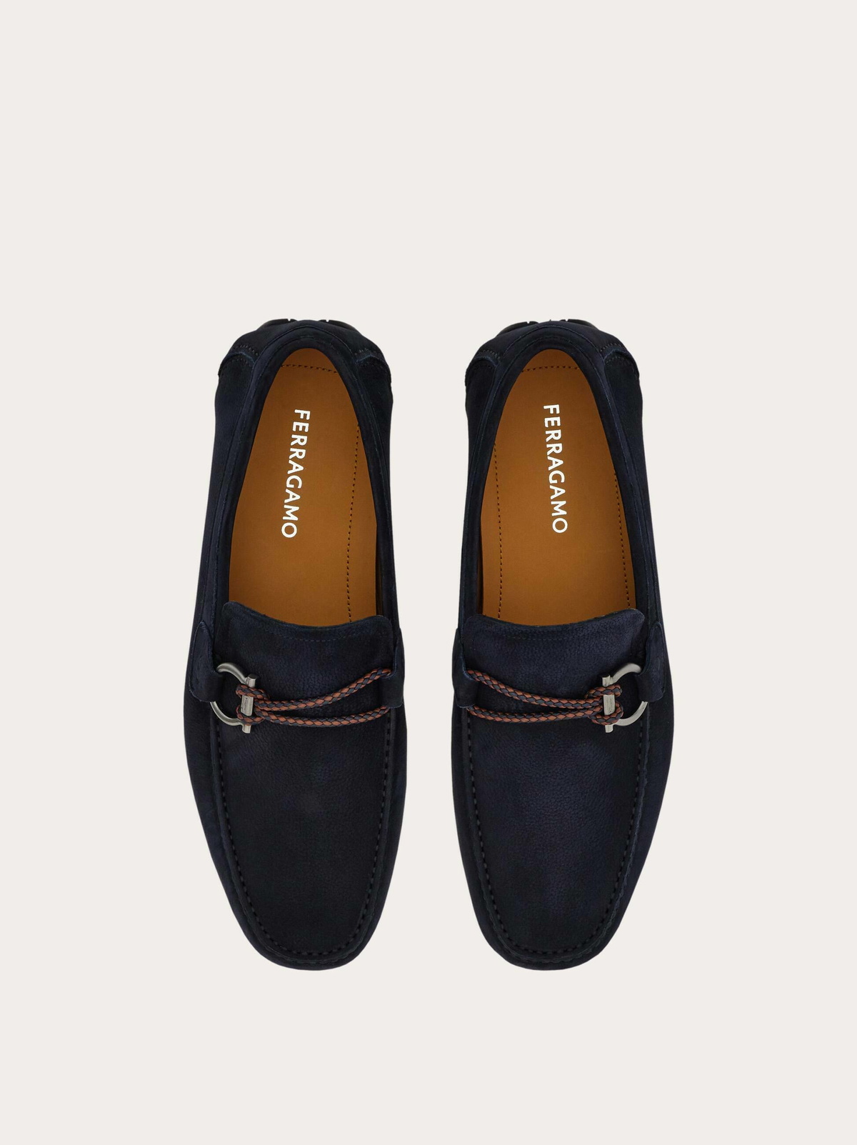 Ferragamo Mens Gancini ornament driver in Blue
