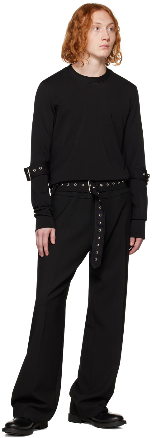Maximilian Davis Black Stride Sweater