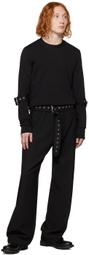 Maximilian Davis Black Stride Sweater