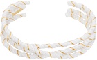 Maison Margiela Gold & White Laces Bracelet