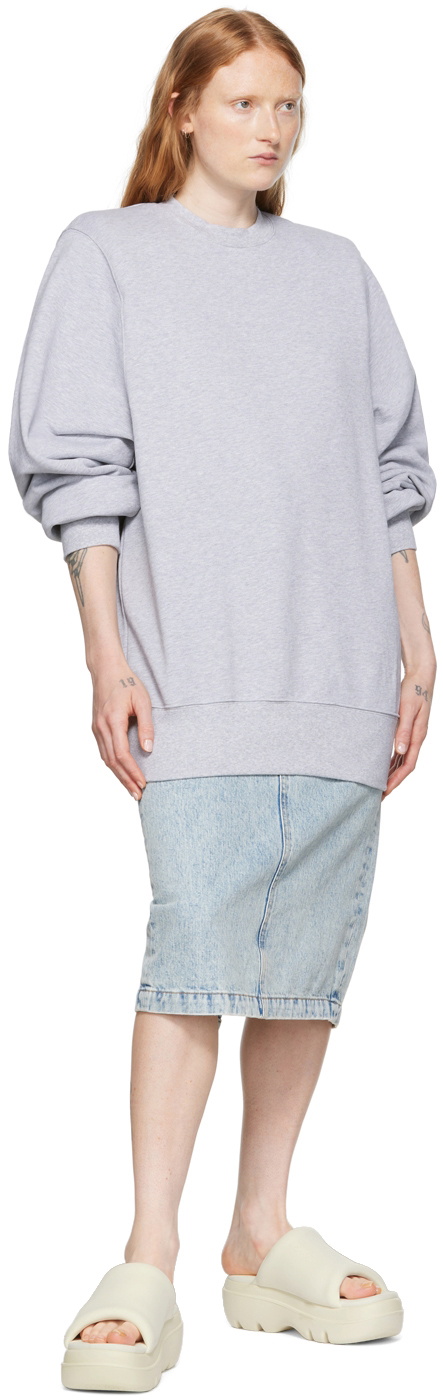 WARDROBE.NYC Gray French Terry Sweater
