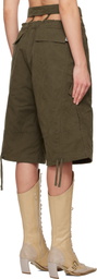 Ottolinger Khaki Baggy Cargo Shorts