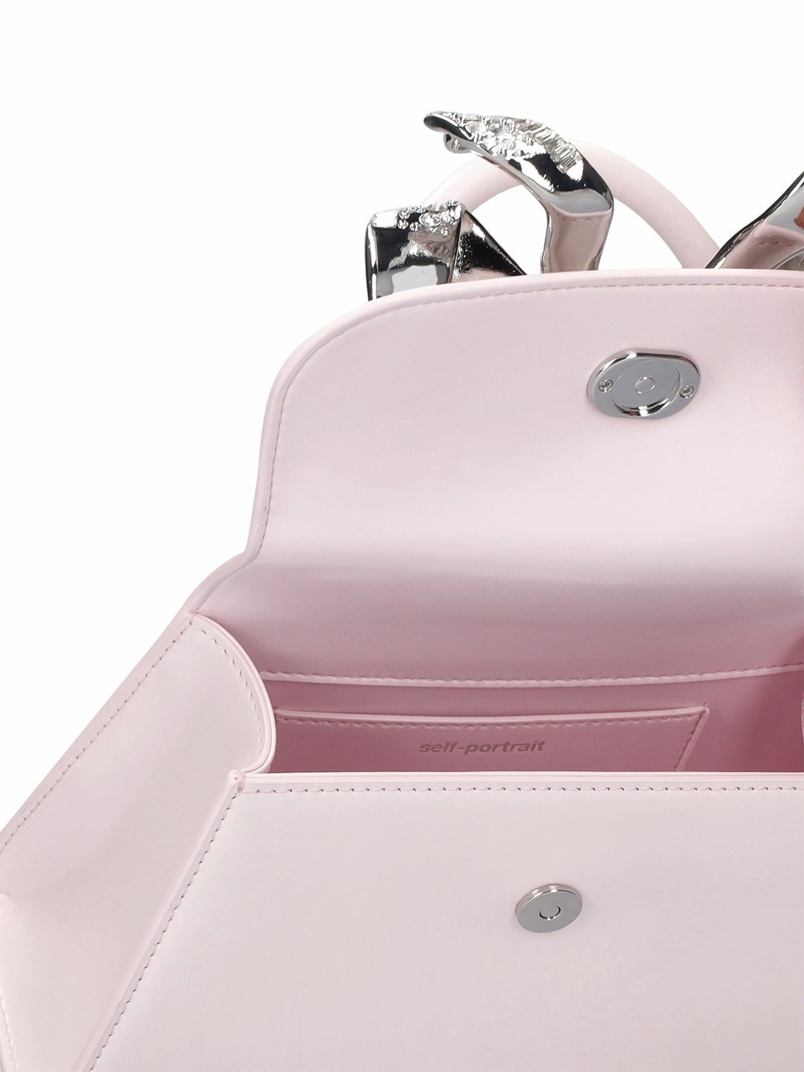 SELF-PORTRAIT - Mini Capri Leather Top Handle Bag Self-Portrait