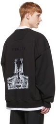 Juun.J Black Cotton Sweatshirt