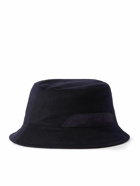 Loro Piana - Cityleisure Suede-Trimmed Cashmere Bucket Hat - Blue