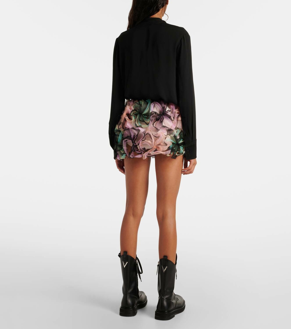 スカート SUSAN FANG JERSEY FLOWER SKIRT SUSAN FANG FLOWER-LASER CUT SKIRT / BLUE – dim at noon