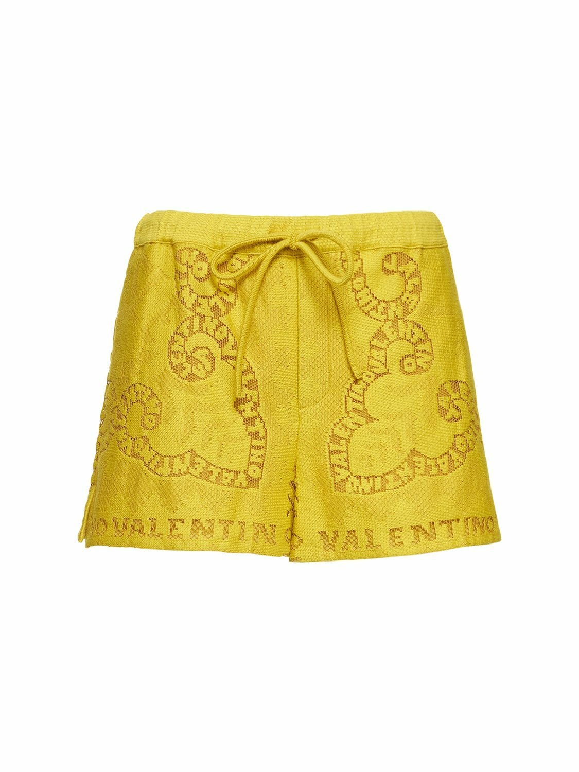 VALENTINO - Lace Cotton Shorts