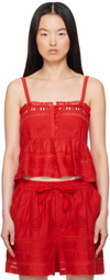 Isabel Marant Etoile Red Denys Tank Top