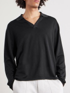 TOM FORD - Cashmere and Silk-Blend Polo Shirt - Black