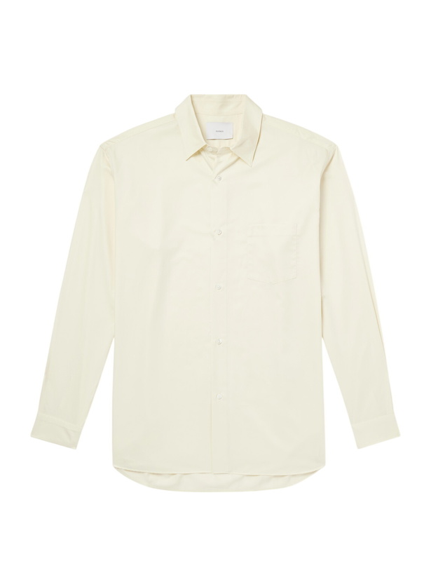 Photo: ssstein - Cotton-Satin Shirt - Yellow