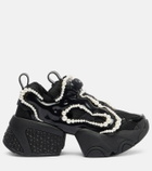 Noir Kei Ninomiya x Reebok embellished platform sneakers