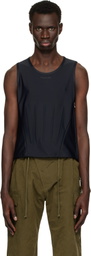 Mugler Black Corseted Tank Top
