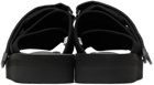 Suicoke Black MOTO-PO Sandals