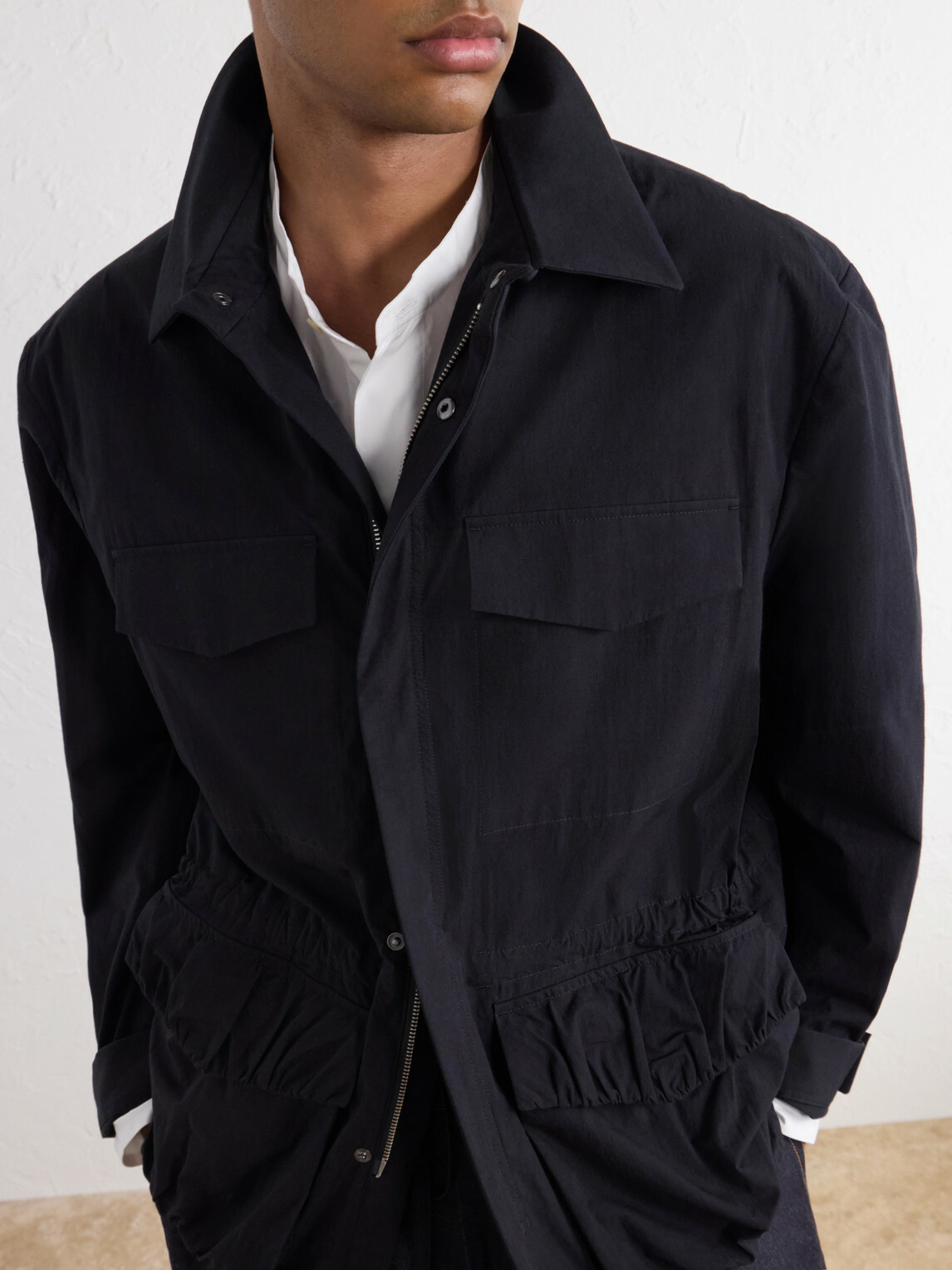 SAGE NATION - Field Cotton-Blend Jacket - Black
