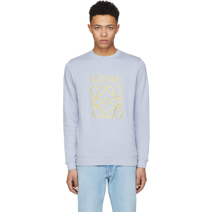 Loewe Blue Anagram Sweatshirt Loewe