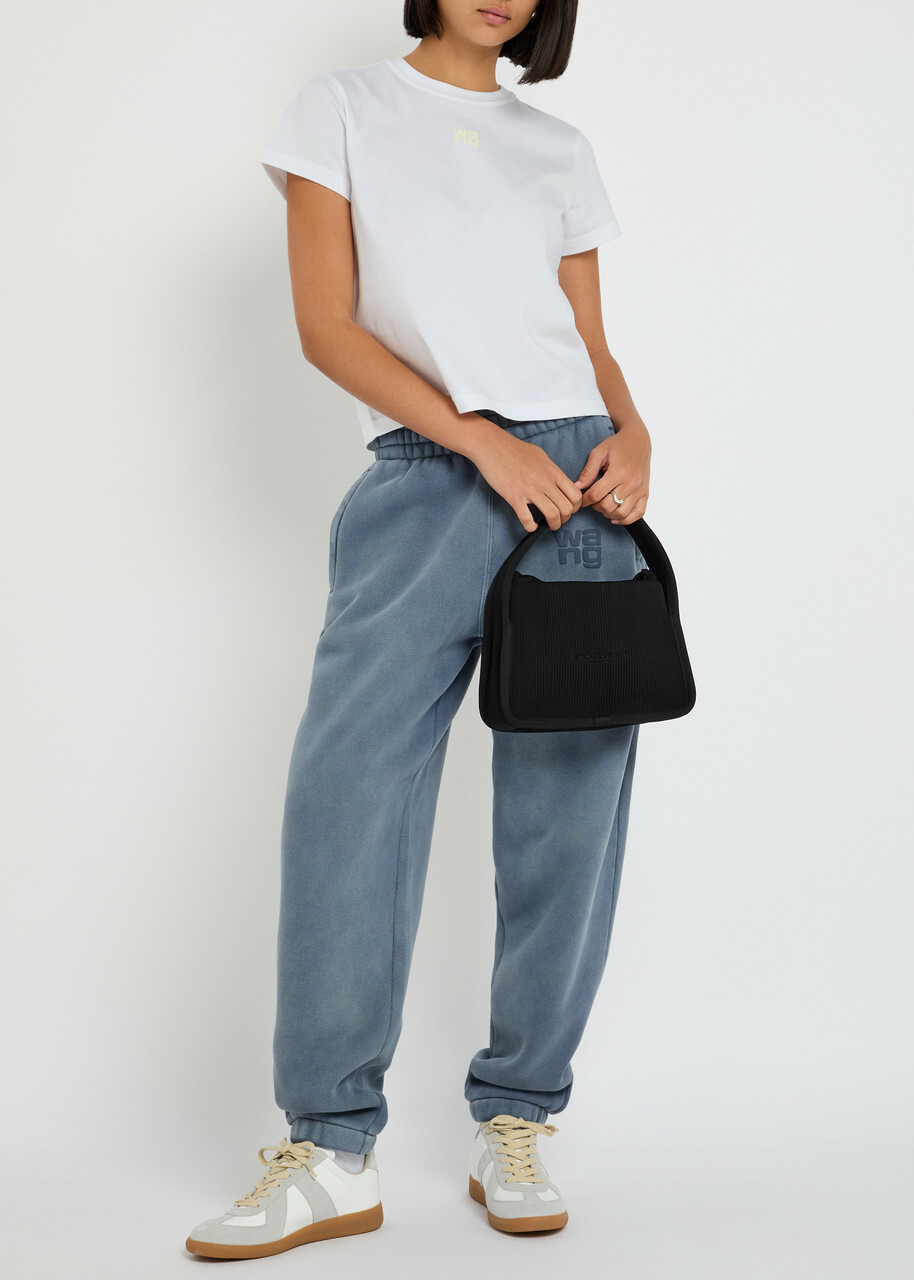 Alexanderwang.t Logo-appliquéd Cotton T-shirt White