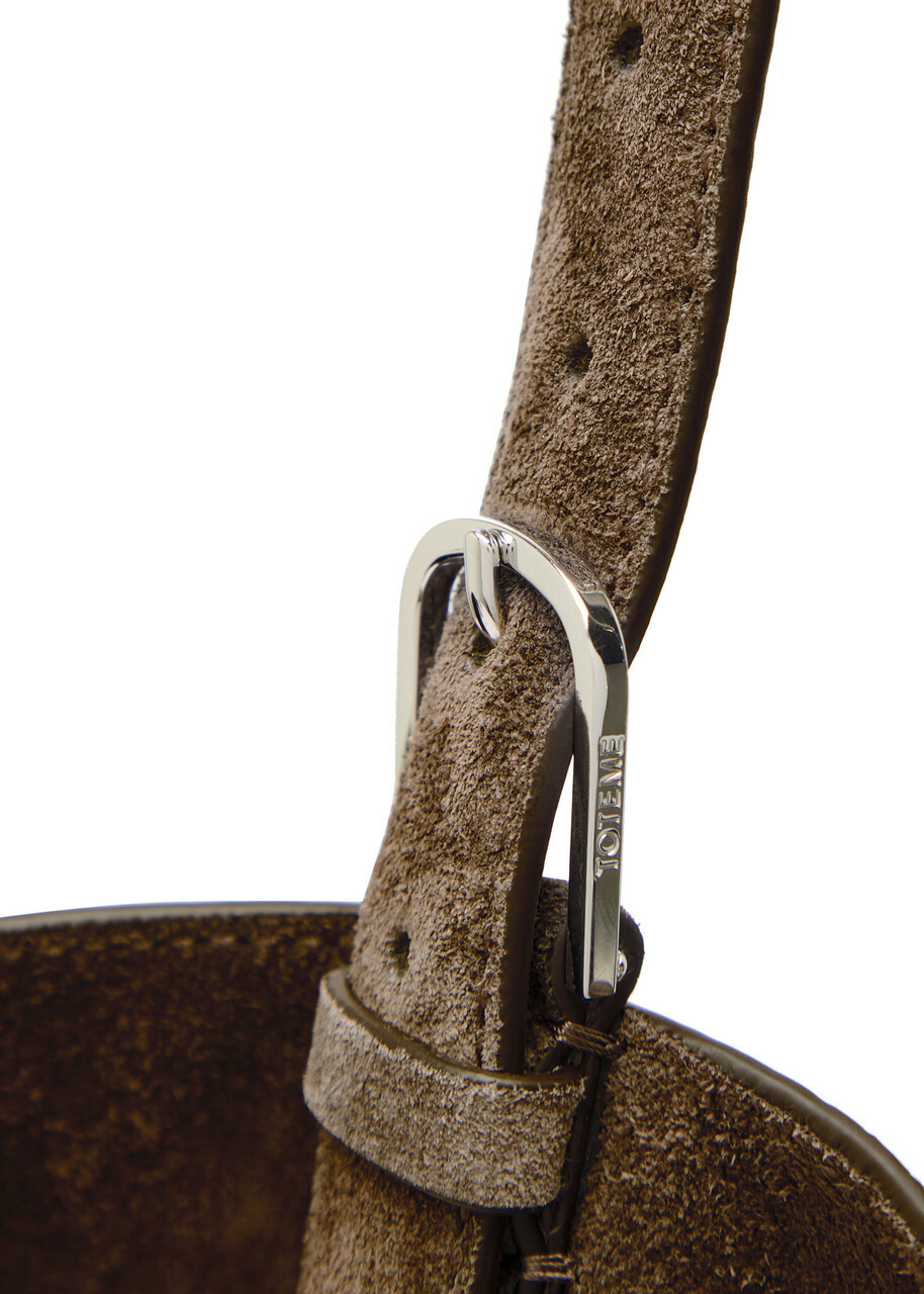 Toteme Belted Suede Tote - Dark Grey - One Size