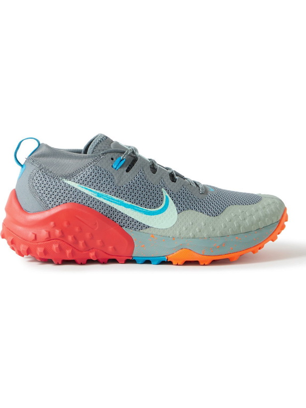 Photo: Nike Running - Nike Wildhorse 7 Canvas, Rubber and Mesh Trail Running Sneakers - Gray