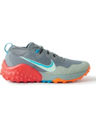 Nike Running - Nike Wildhorse 7 Canvas, Rubber and Mesh Trail Running Sneakers - Gray