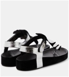 Isabel Marant Isela metallic leather sandals