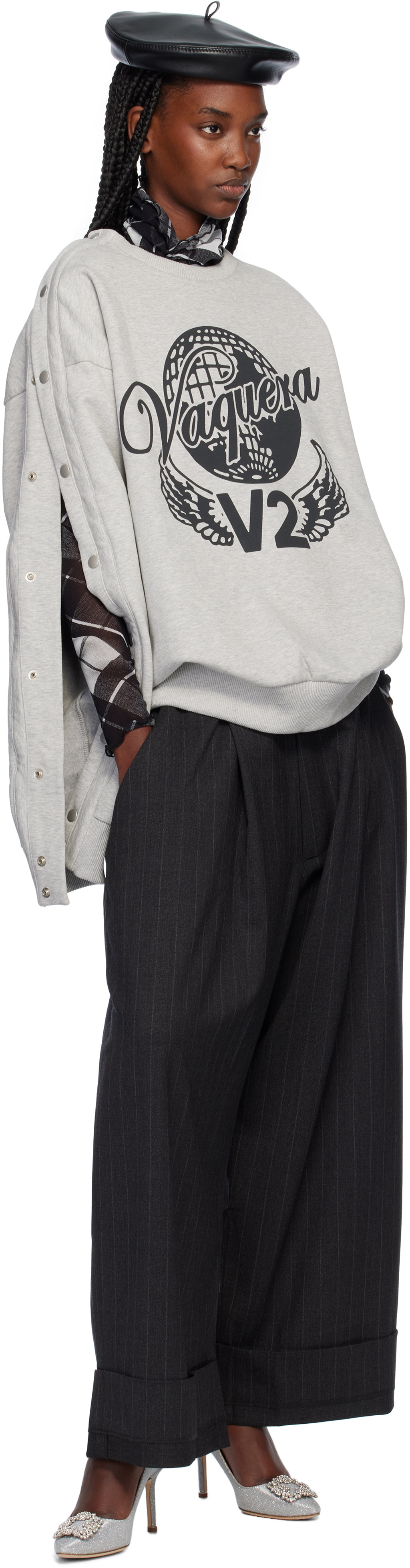 VAQUERA Gray Baby Trousers Vaquera