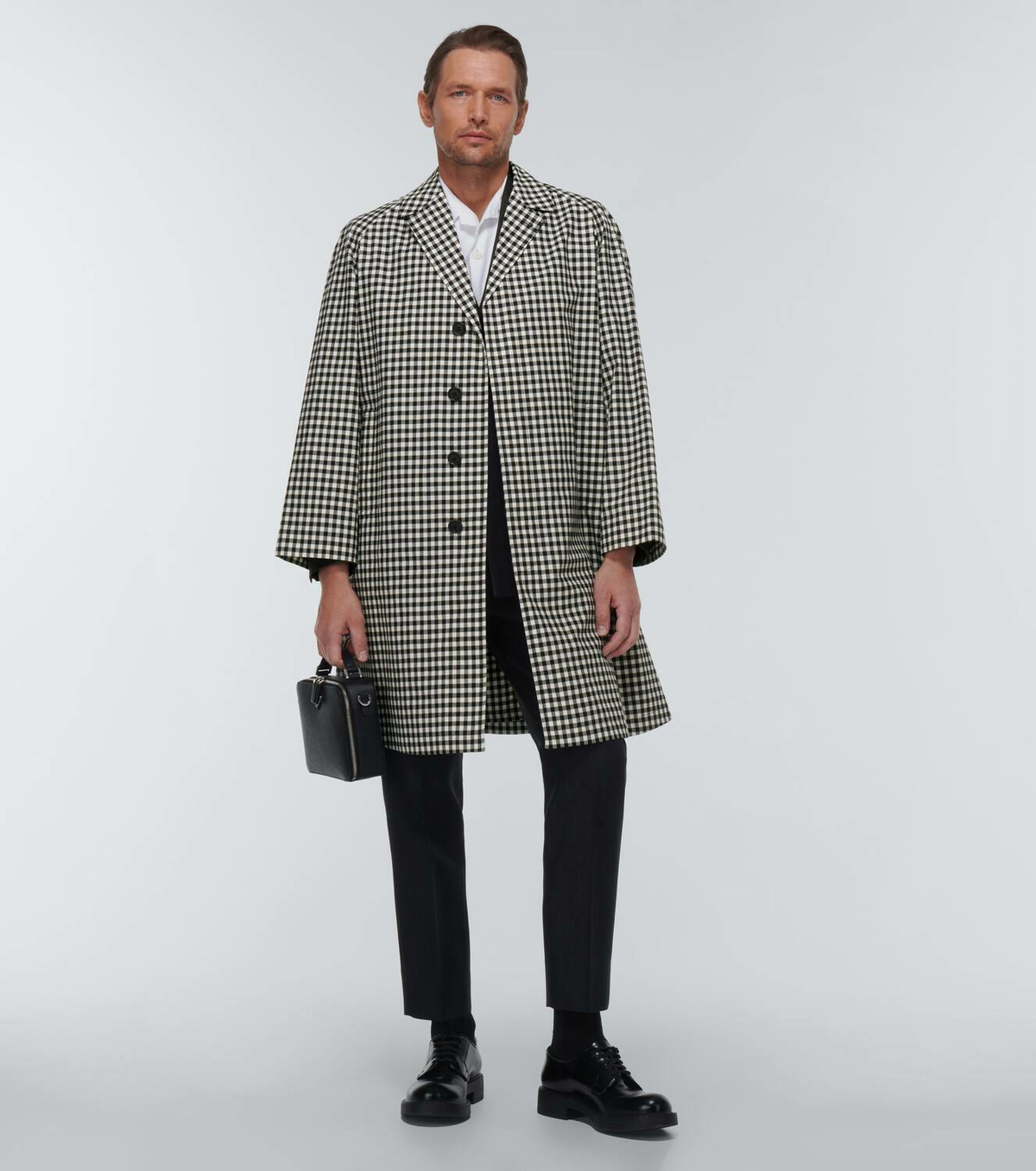 Prada Checked cotton trench coat Prada