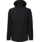 Under Armour - Vanish Hybrid Shell and Stretch-Jersey Hooded Top - Black